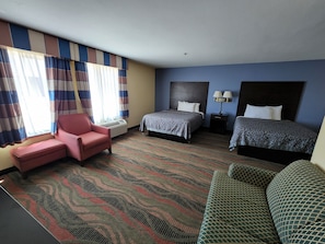 Studio Suite, 2 Queen Beds, Non Smoking | Desk, iron/ironing board, free cribs/infant beds, free WiFi