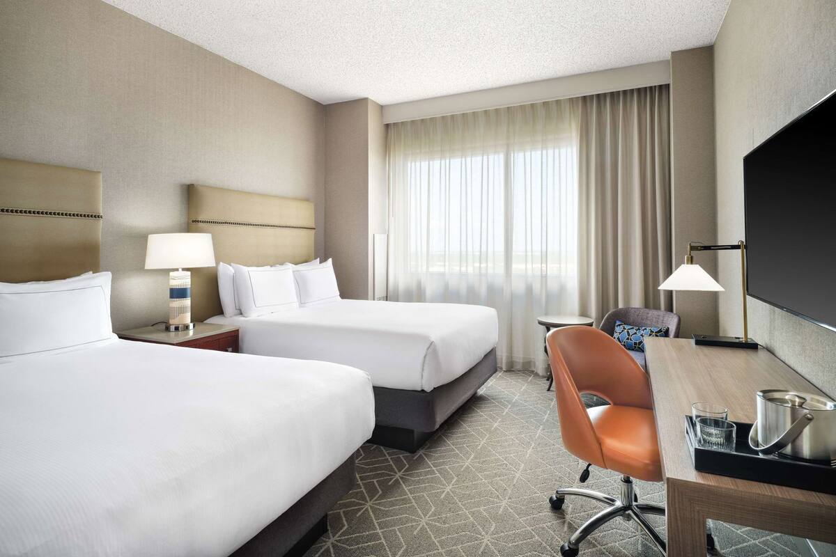 Premium bedding, pillowtop beds, in-room safe, desk