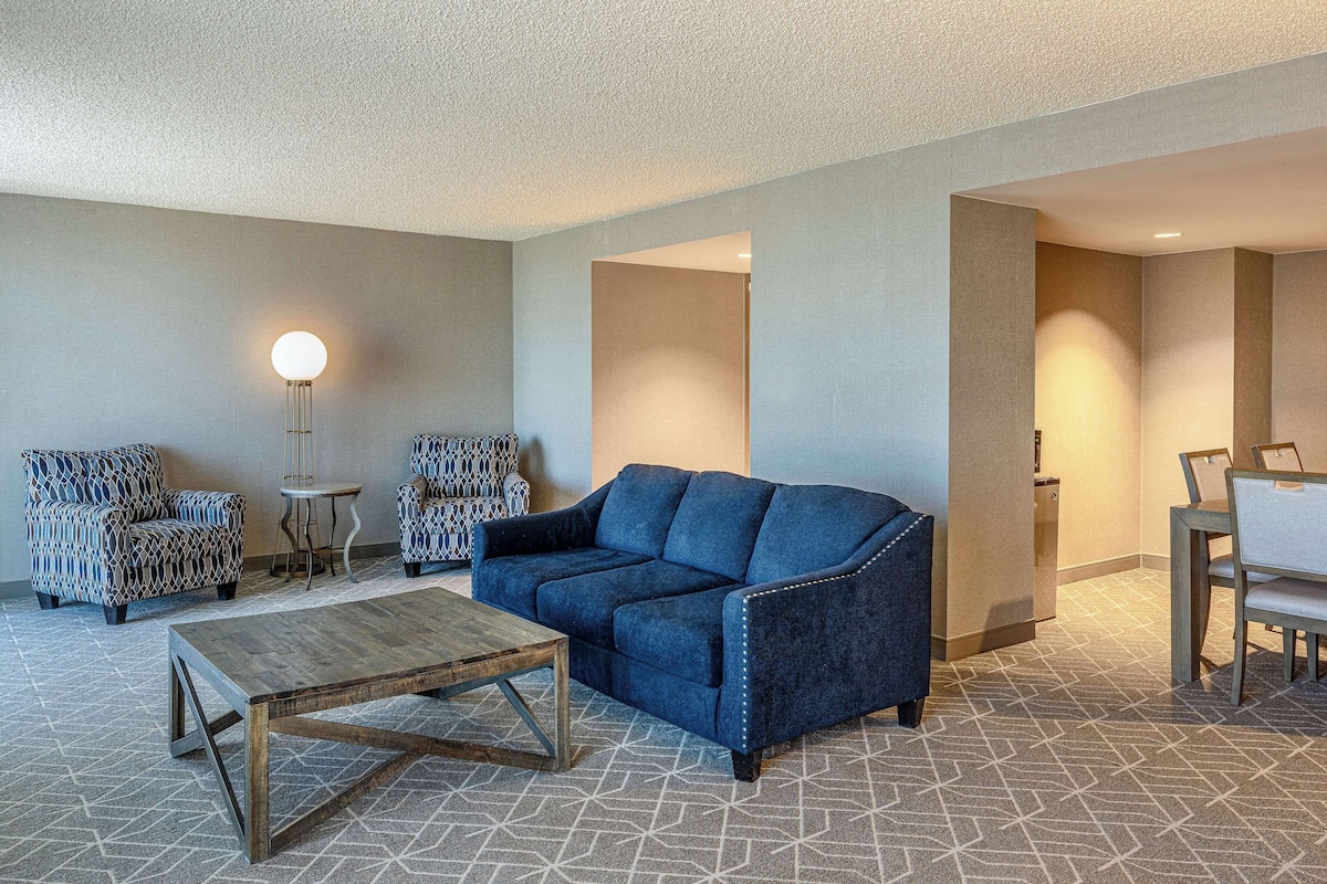 Suite, 1 kingsize-seng (2 Room Suite) | Oppholdsområde | LED-TV og filmkjøp