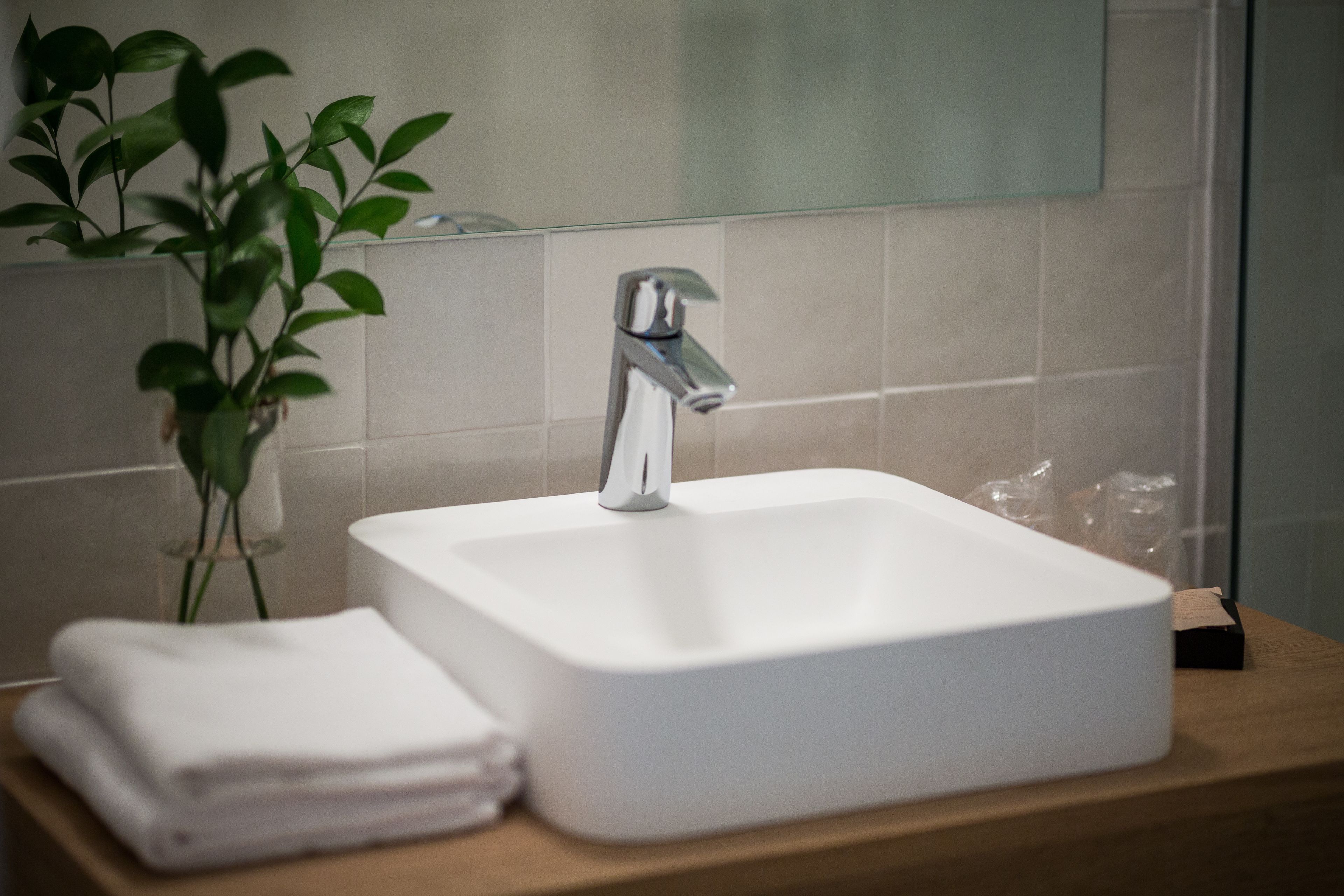 free toiletries, hair dryer, bidet, towels