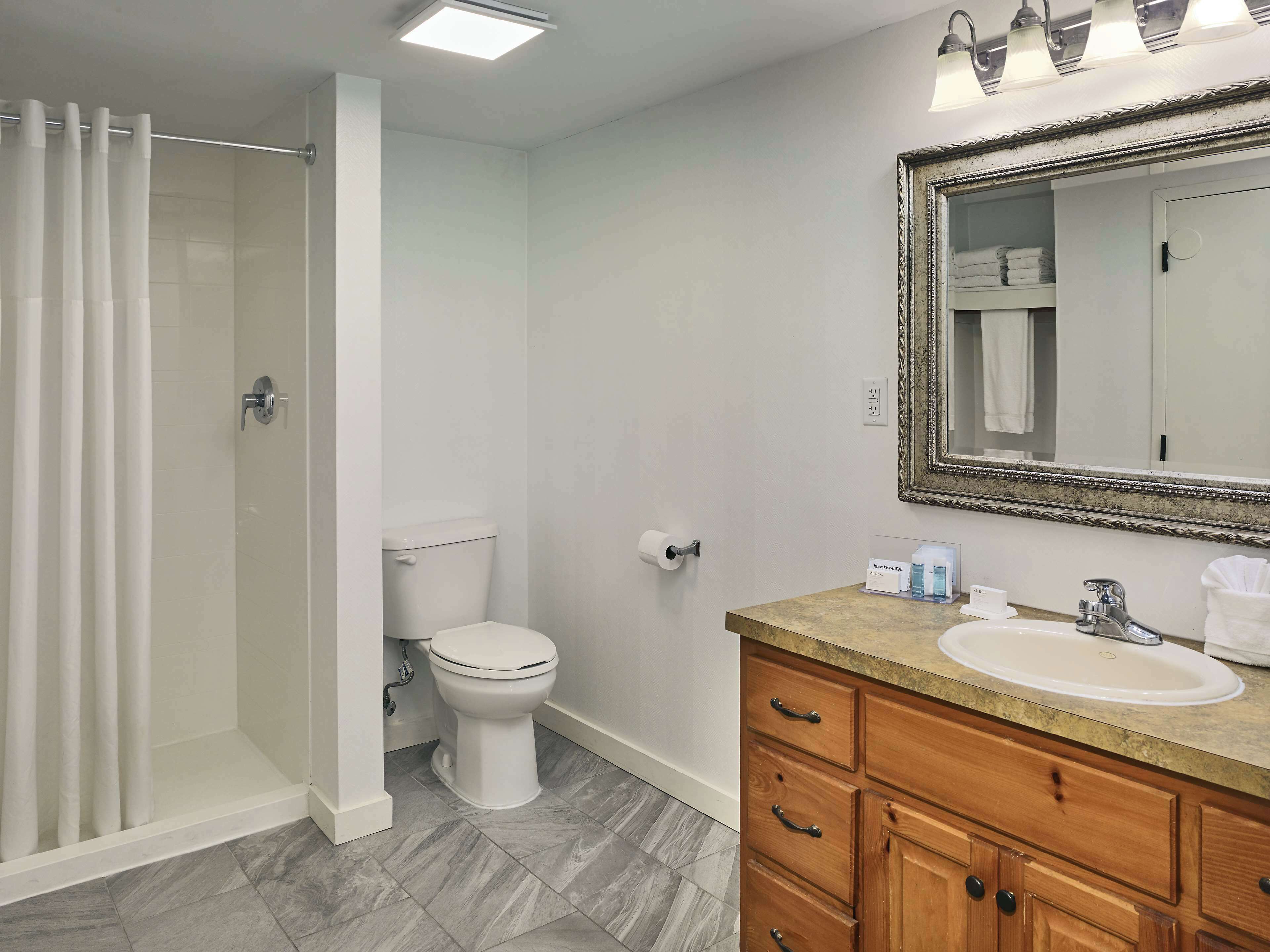 suite, 1 king bed | bathroom shower