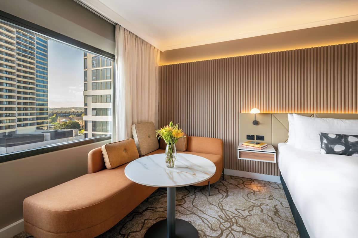 premium bedding, in-room safe, desk, laptop workspace