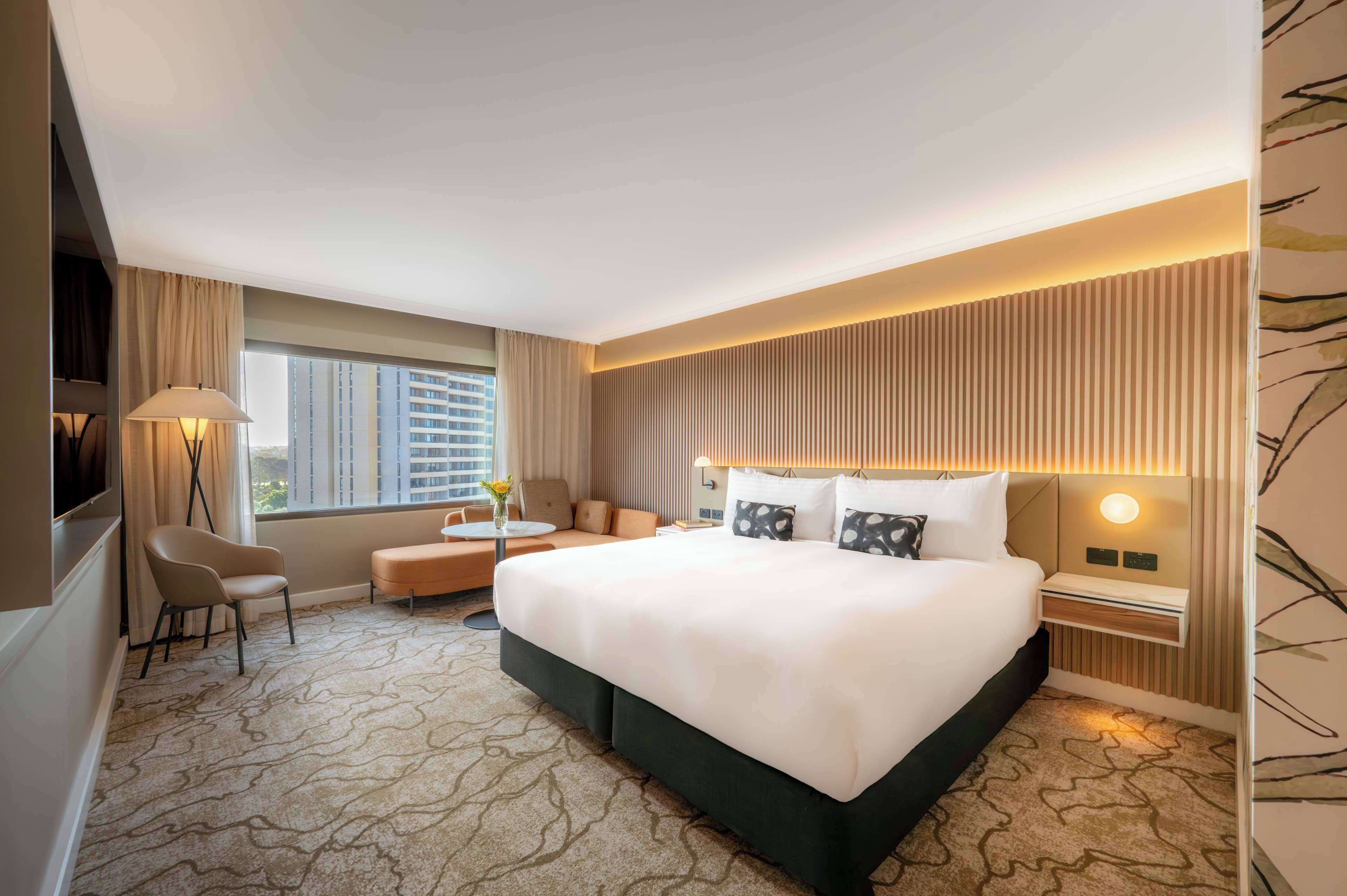 premium bedding, in-room safe, desk, laptop workspace