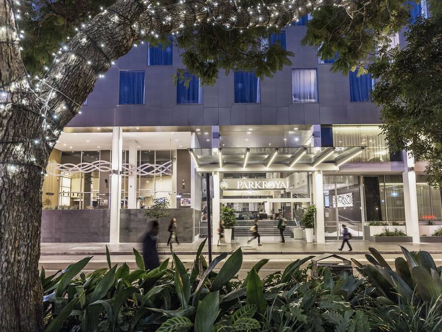 Façade de l’hébergement – soirée/nuit