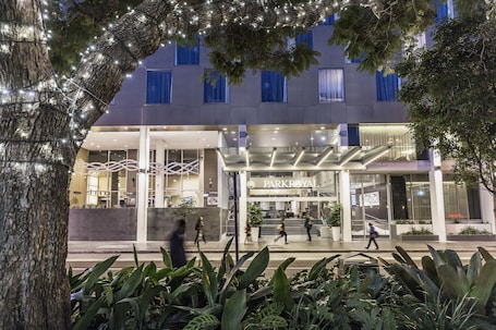 Front of property – evening/night. PARKROYAL Parramatta