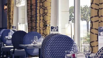 Lunch, dinner served; French cuisine, beach views