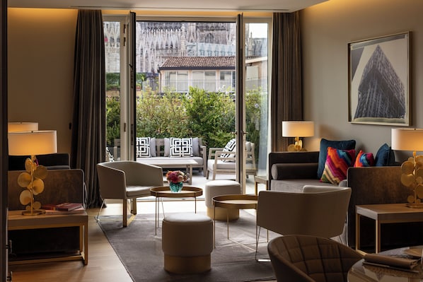 Penthouse | 2 slaapkamers, luxe beddengoed, een minibar, een kluis op de kamer