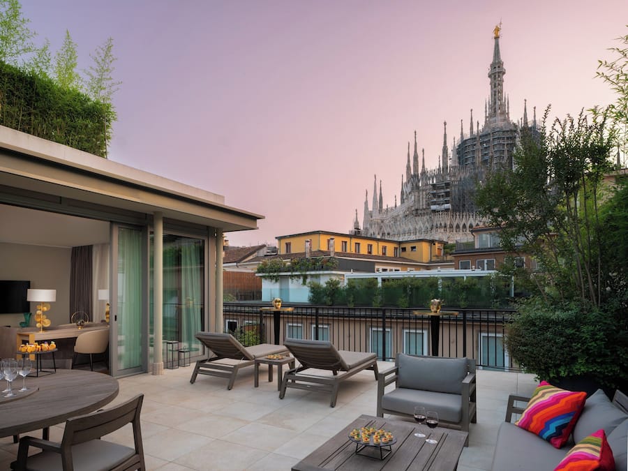 Duomo Terrace Penthouse One Bedroom | Premium bedding, minibar, in-room safe, desk