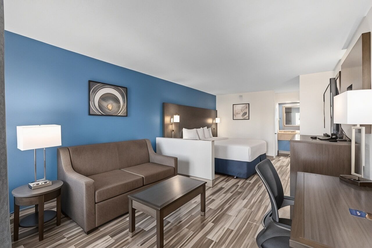 In-room safe, desk, blackout drapes, iron/ironing board