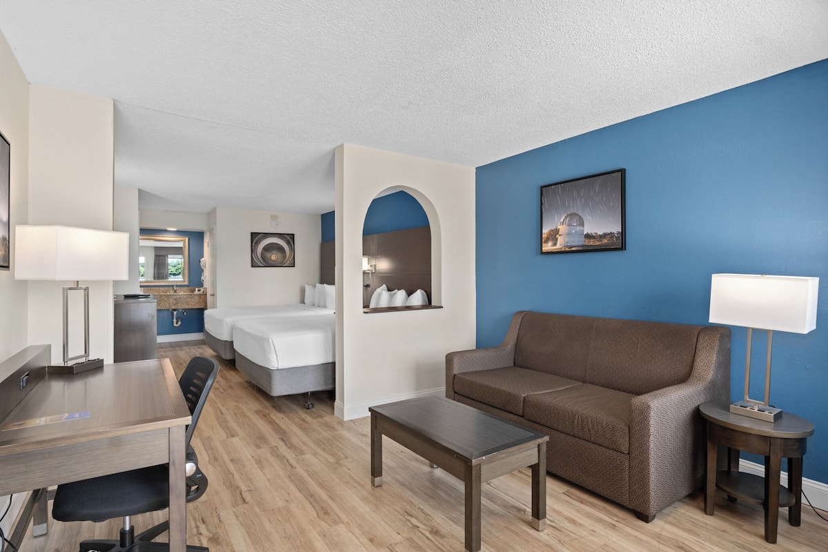 Suite, Multiple Beds, Non Smoking | In-room safe, desk, blackout curtains, iron/ironing board