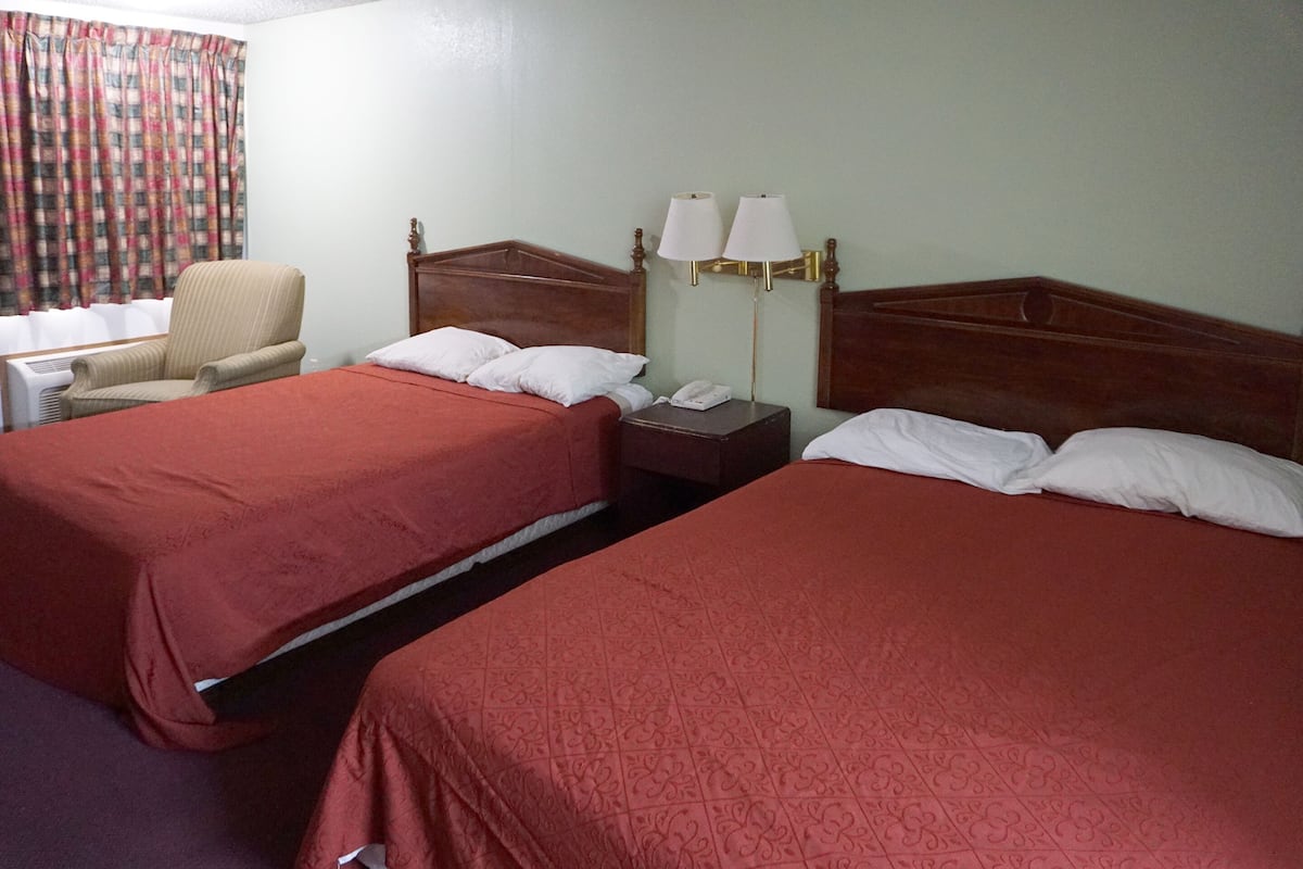 Desk, WiFi (free), alarm clocks, bed sheets