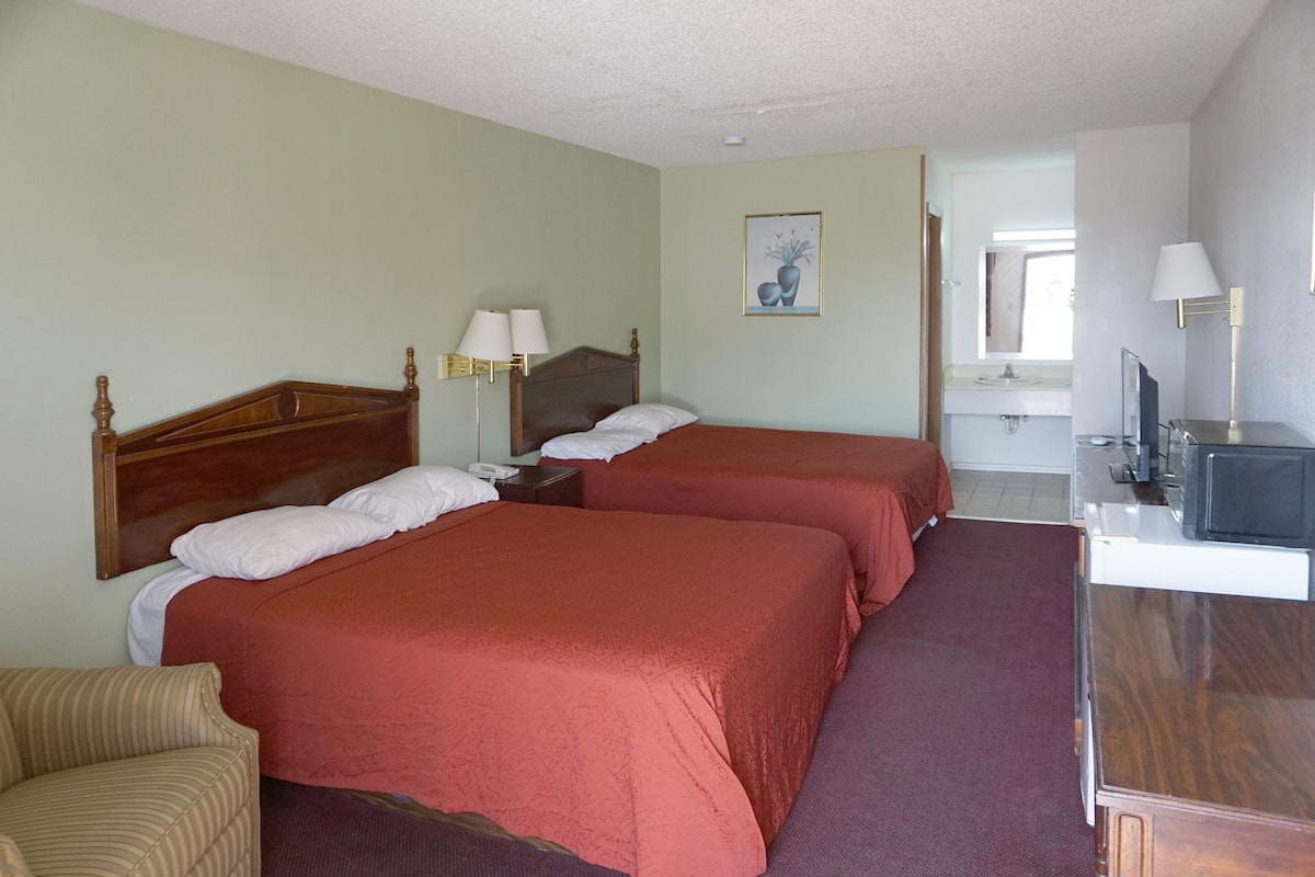 Desk, WiFi (free), alarm clocks, bed sheets