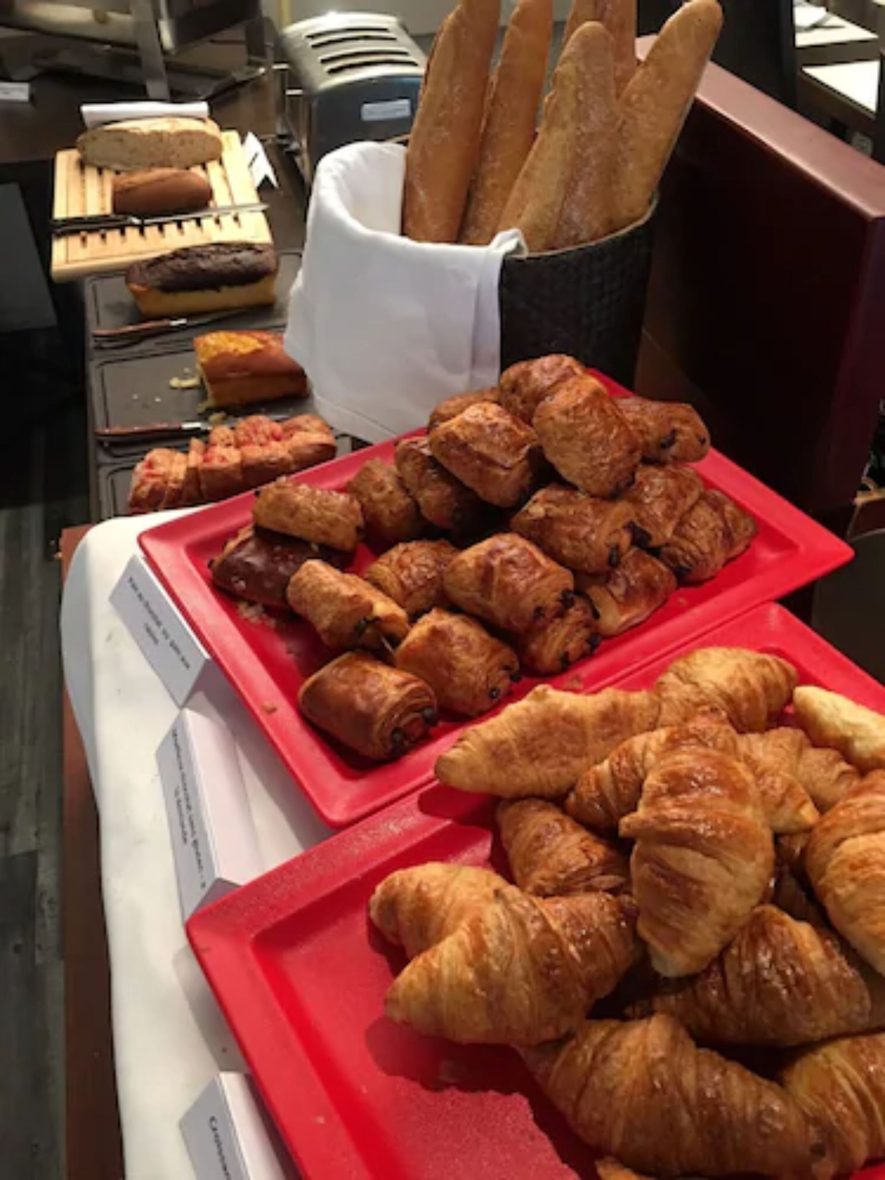 daily buffet breakfast for a fee