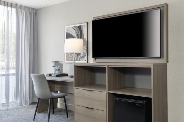 Desk, laptop workspace, blackout drapes, iron/ironing board - The Midtown Hotel MOD Collection by Sonesta (Boston)