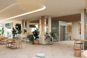 Breakfast, lunch, dinner served; international cuisine, pool views