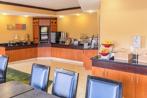 Free daily buffet breakfast