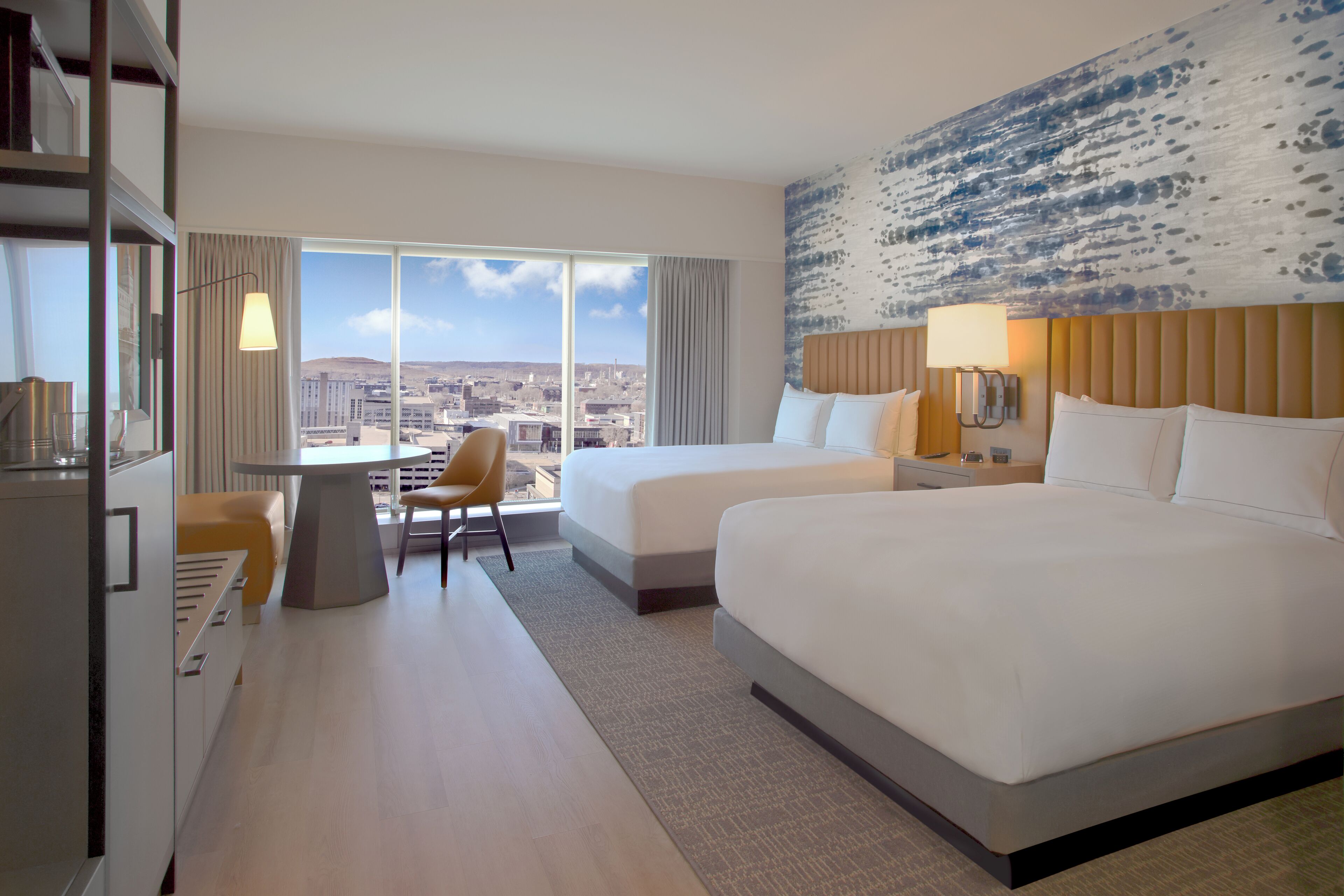 Hypo-allergenic bedding, down comforters, in-room safe, laptop workspace