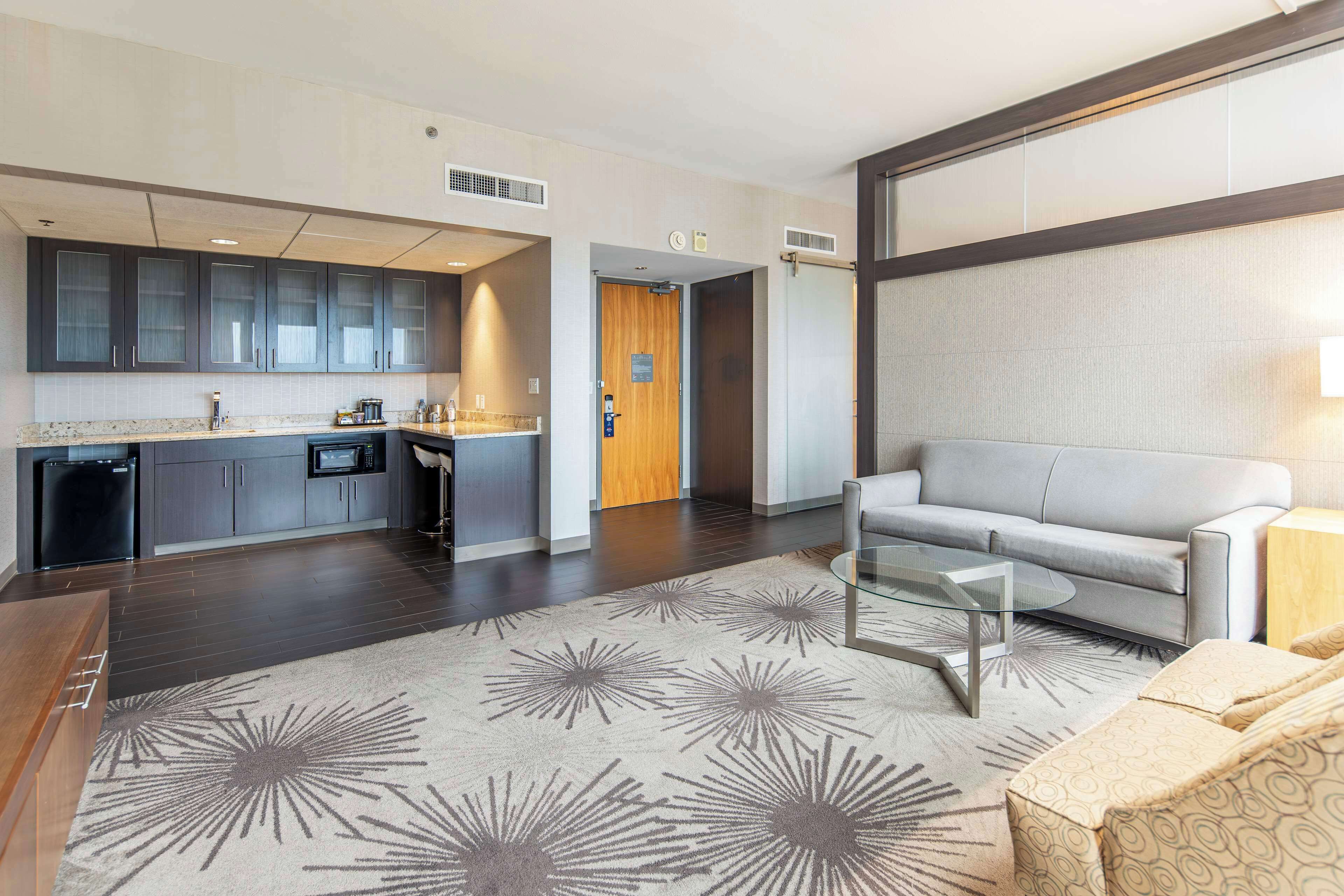 junior suite, 1 king bed | living area | 42-inch lcd tv with premium tv channels, tv, ipod dock