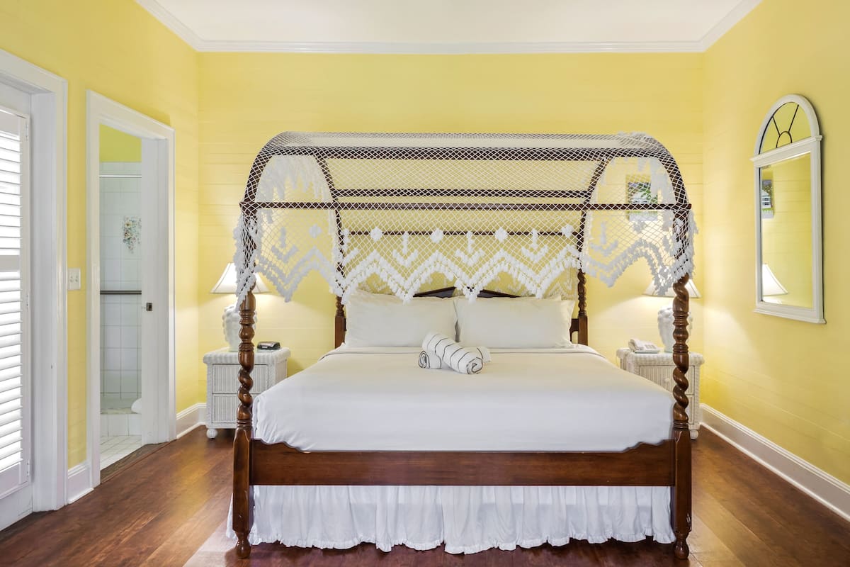 Classic King Balcony - James House | 1 bedroom, premium bedding, pillowtop beds, individually decorated