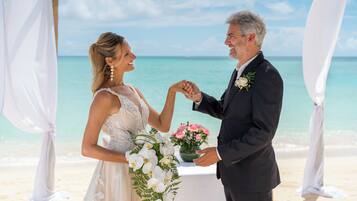Outdoor wedding area