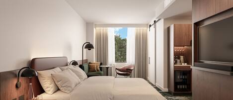 Premium bedding, pillow-top beds, minibar, in-room safe