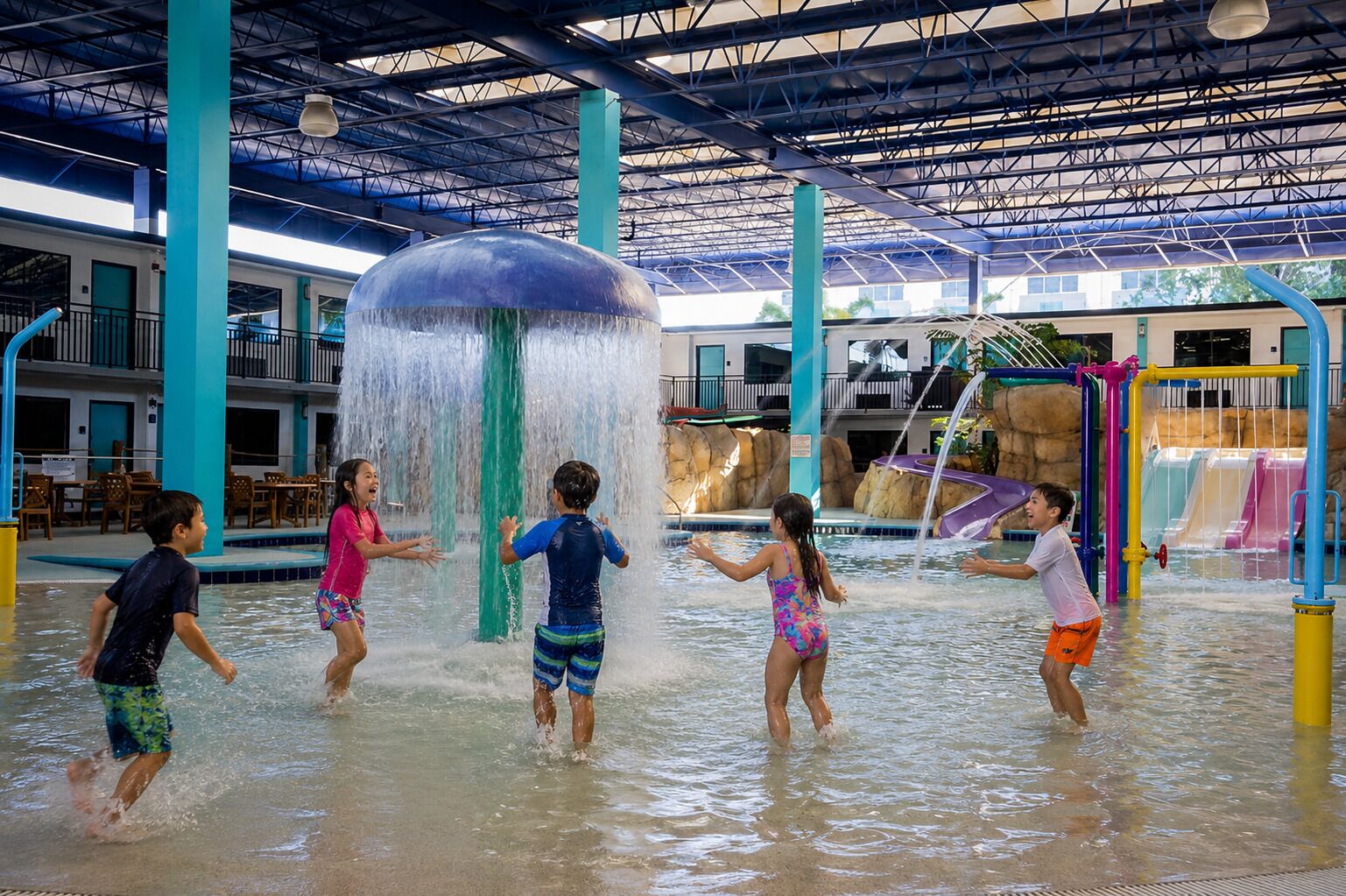 3 piscines extérieures, tentes de plage, parasols de plage