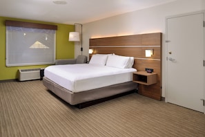 In-room safe, desk, iron/ironing board, cribs (free)
