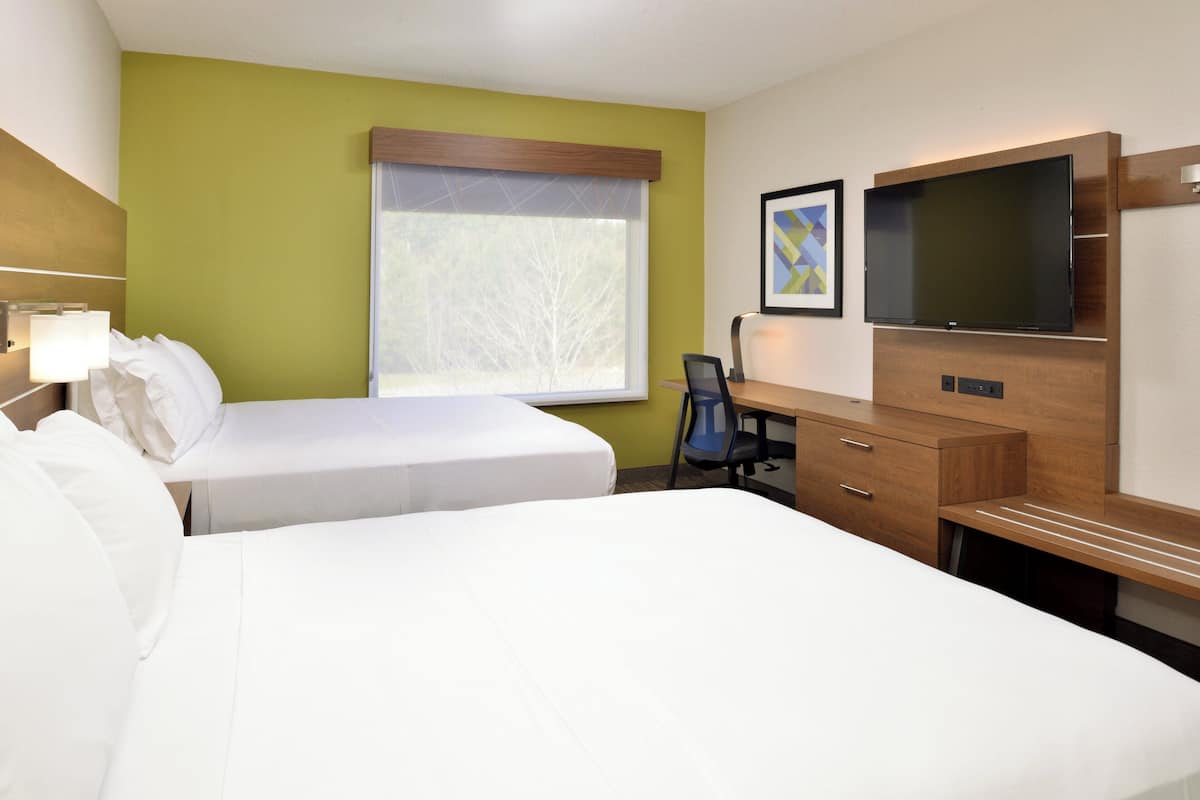 Standard Room, 2 Queen Beds | In-room safe, desk, iron/ironing board, free cribs/infant beds