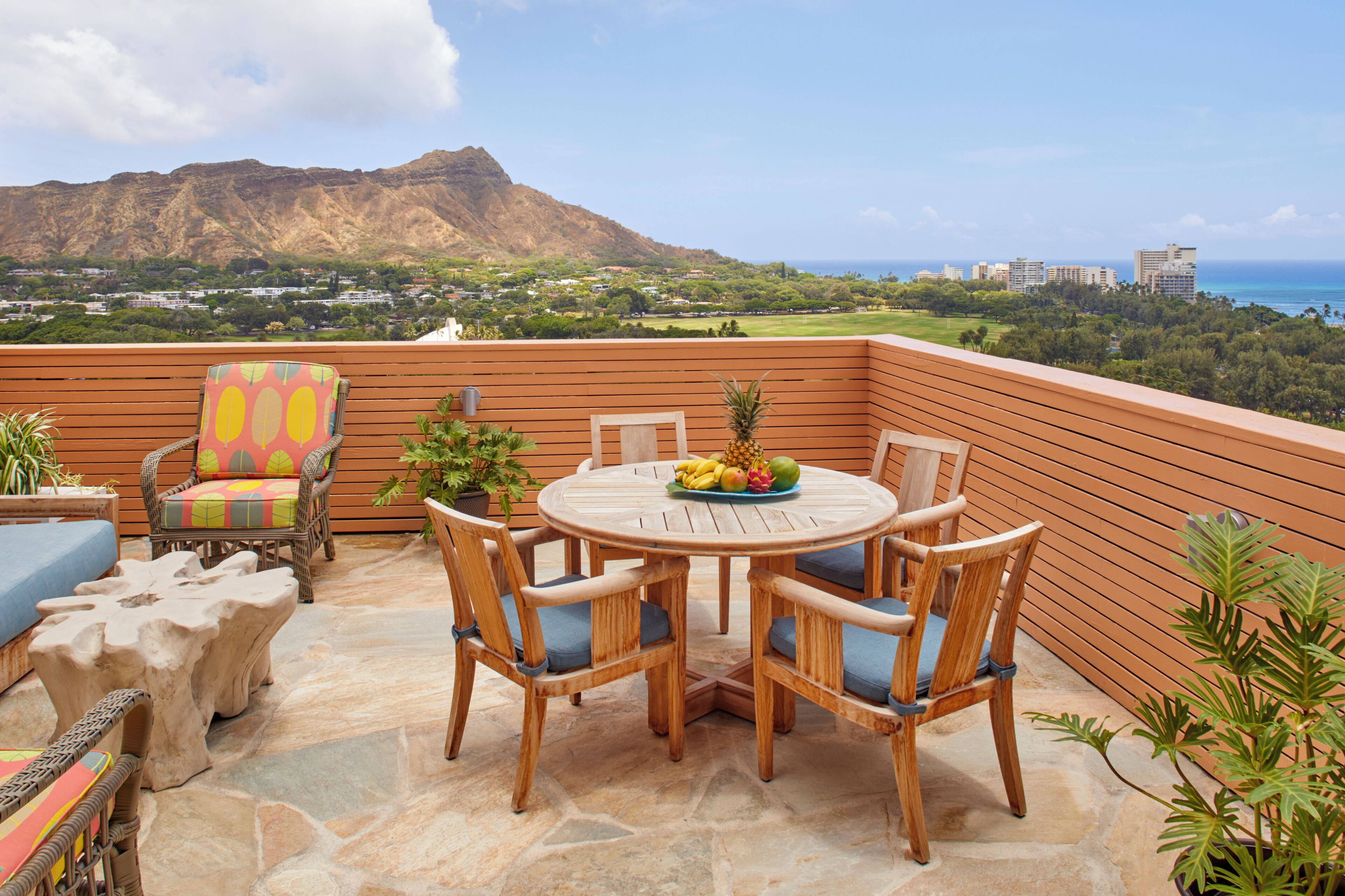 Grand Suite, 1 Bedroom, Ocean View (Leahi) | Terrace/patio