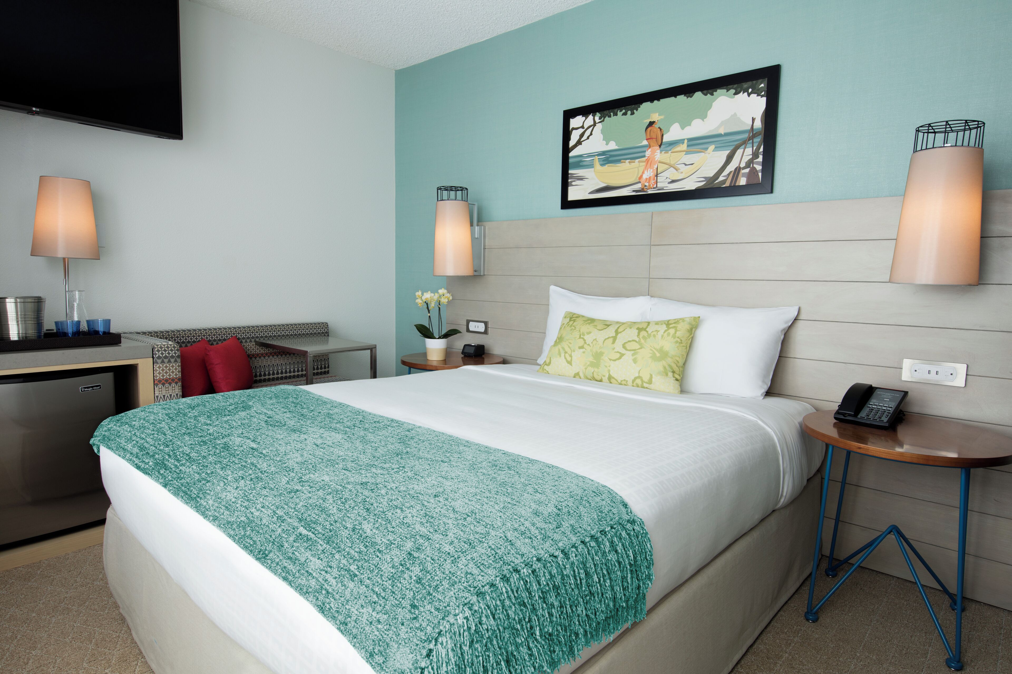 Studio, Mobility Accessible, Ocean View | Hypo-allergenic bedding, in-room safe, blackout drapes