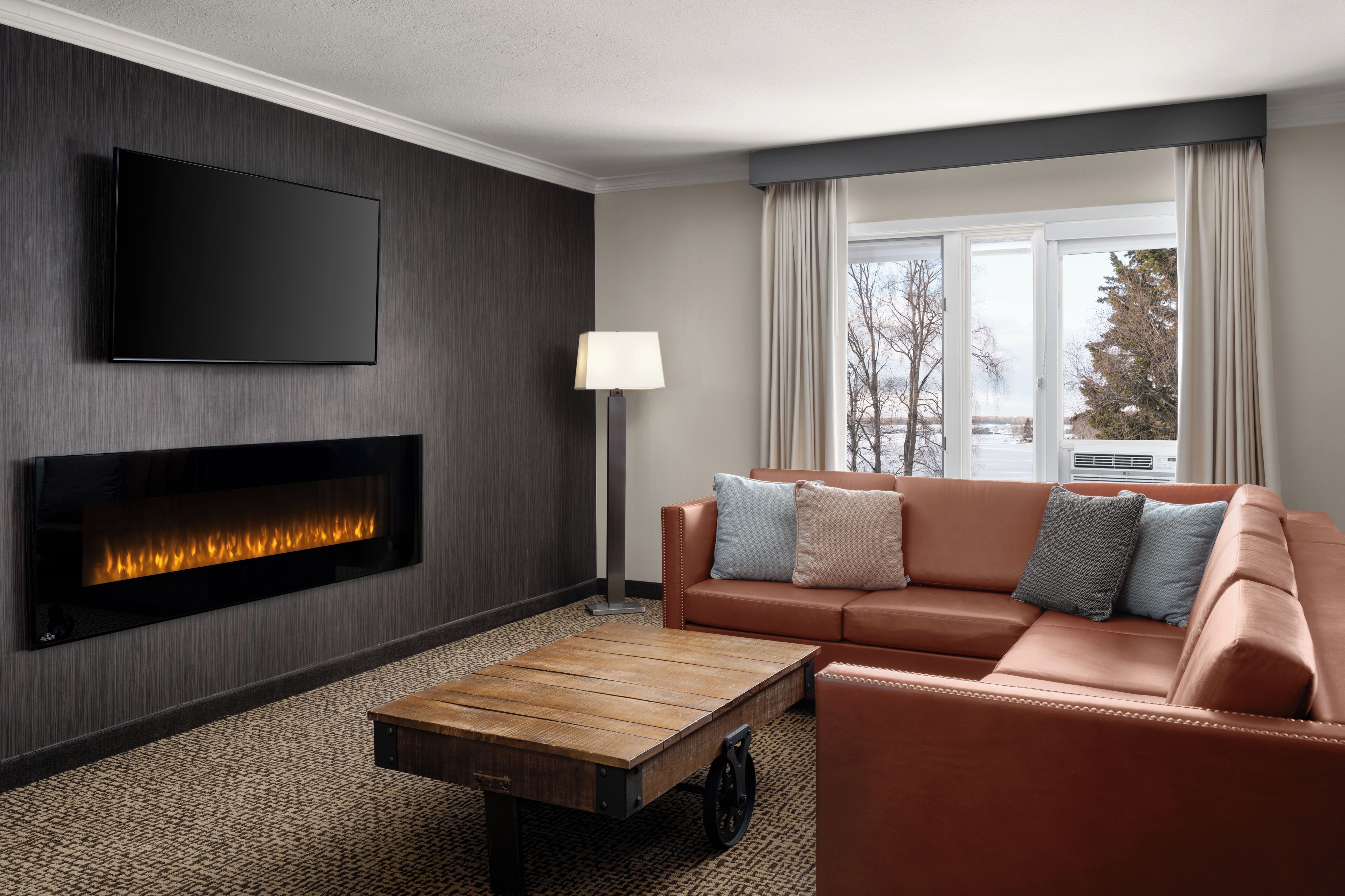 Flat-screen TV, Netflix, pay movies