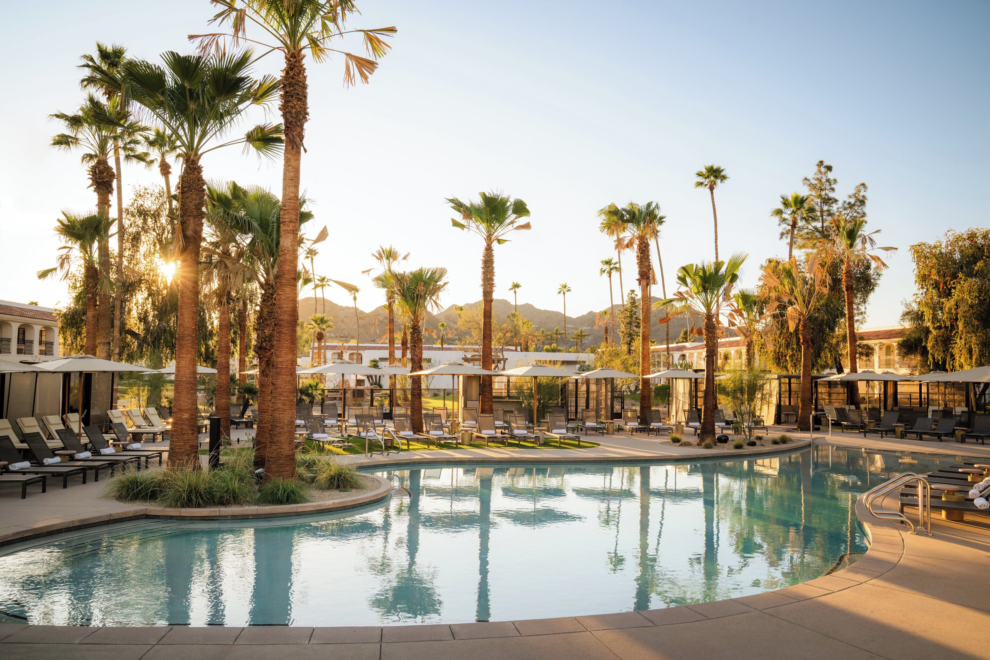 6 outdoor pools, a heated pool, cabanas (surcharge), pool umbrellas
