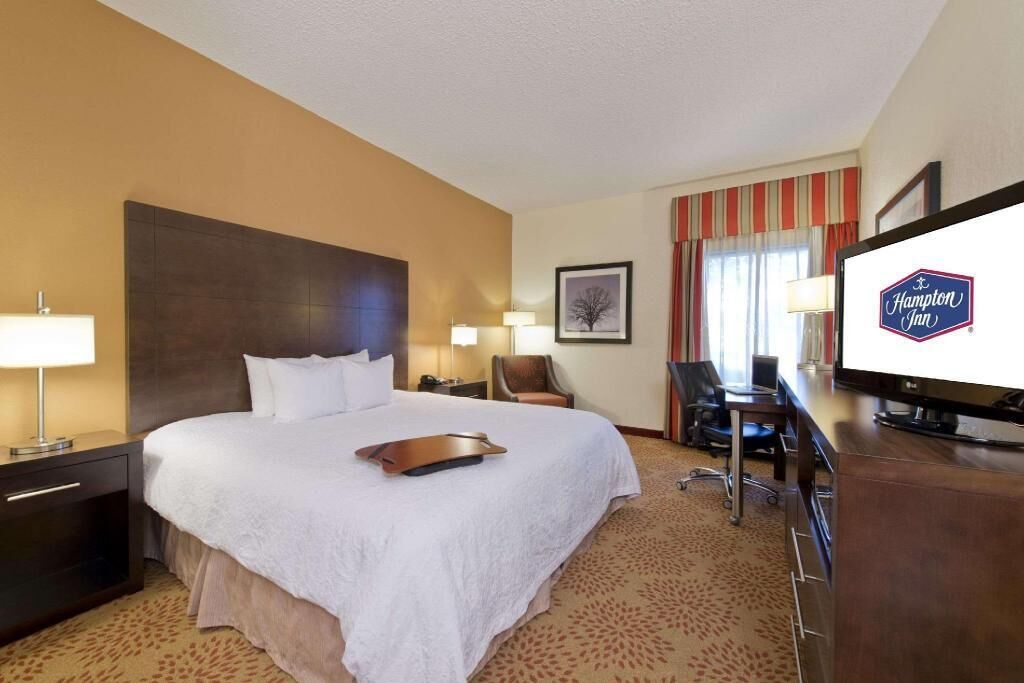 In-room safe, desk, laptop workspace, blackout curtains