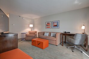 Suite, 1 King Bed with Sofa bed, Non Smoking | Living room | 50-inch LCD TV with cable channels, TV - Hampton Inn Anderson (Anderson)