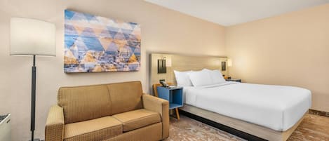 客房, 1 張特大雙人床及 1 張梳化床, 非吸煙房 (Upgrade) | 高級寢具、書桌、遮光窗簾/窗簾、熨斗/熨衫板