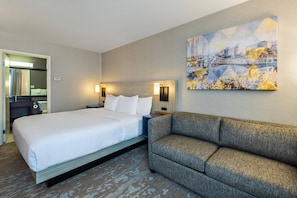 Ropa de cama de alta calidad, escritorio y cortinas blackout