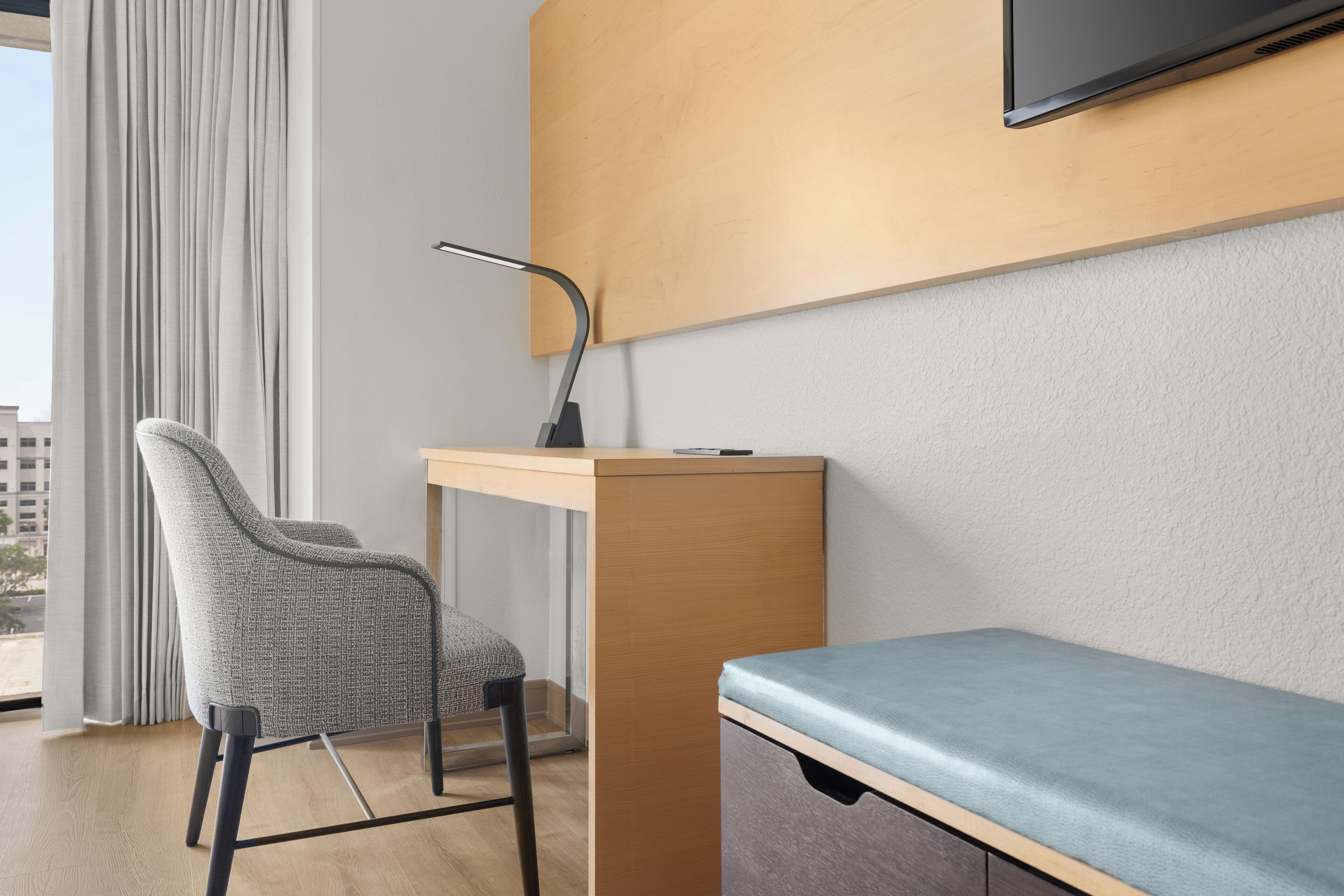 premium bedding, in-room safe, desk, blackout curtains