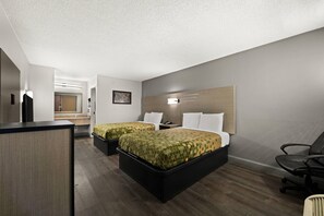 Standard Room, 2 Double Beds, Smoking | Desk, laptop workspace, blackout curtains, iron/ironing board - Econo Lodge (Richmond)