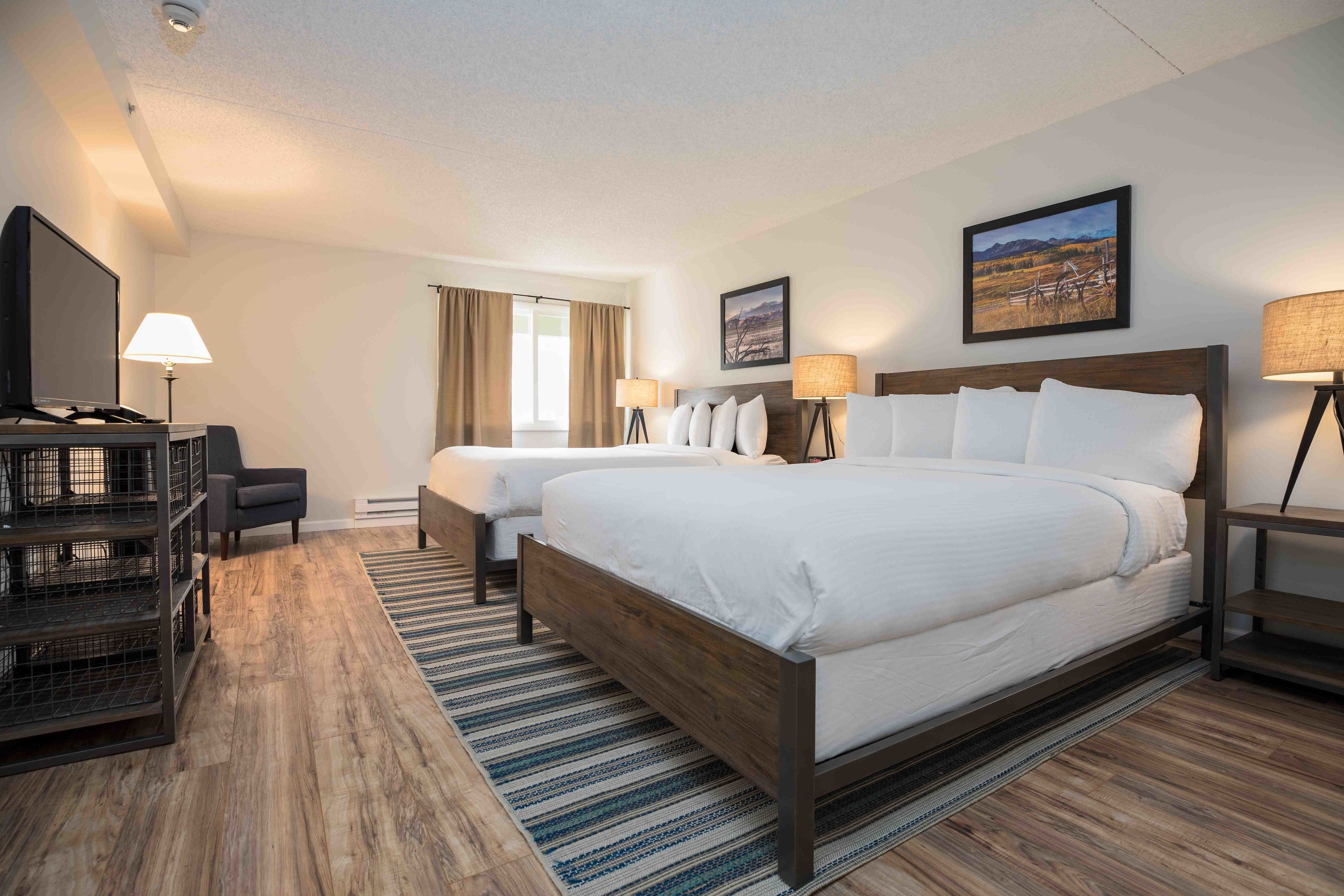 Premium bedding, pillow-top beds, individually decorated