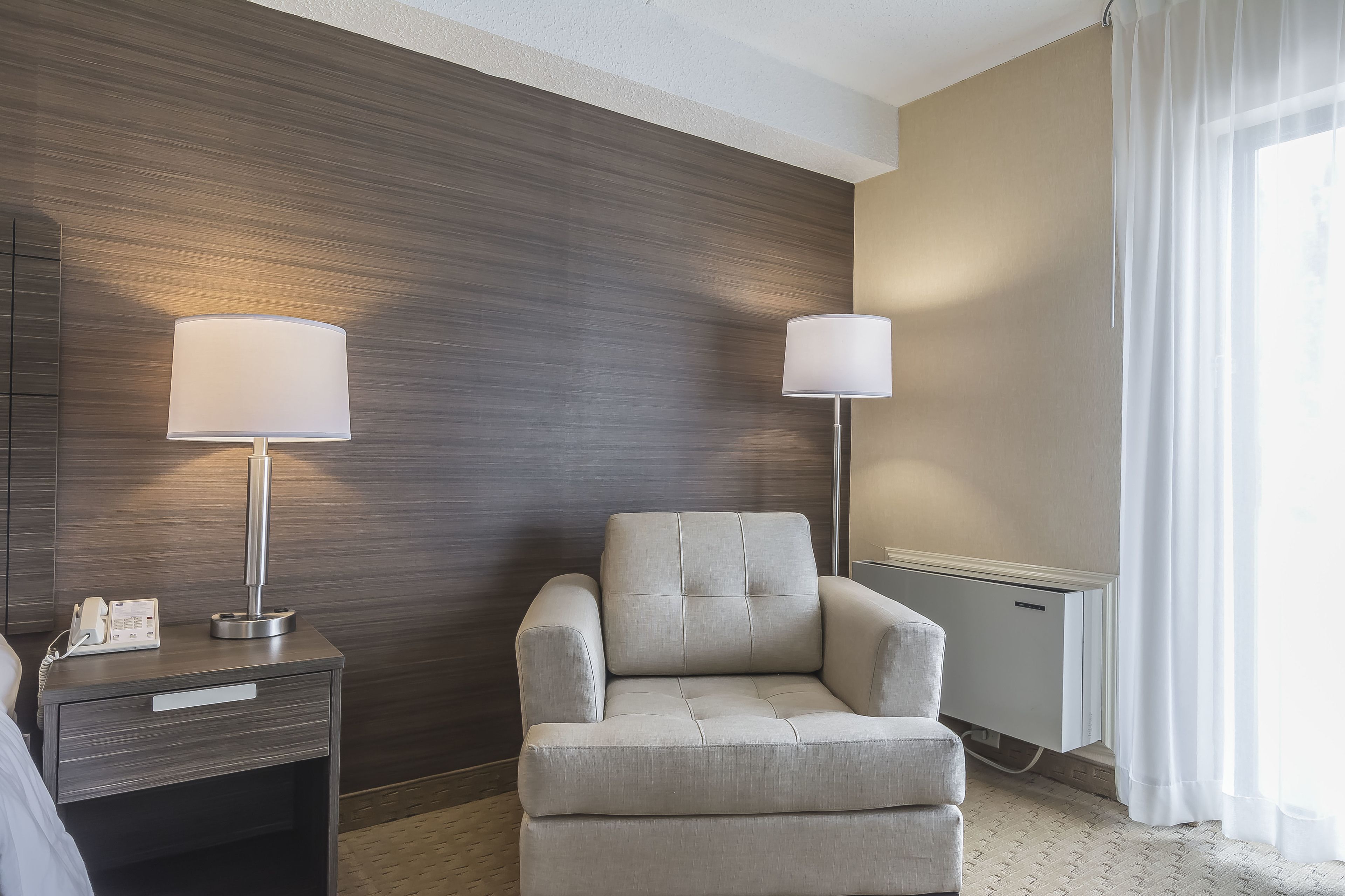 deluxe king room | premium bedding, pillow-top beds, desk, blackout curtains