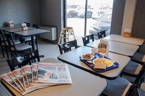 Free daily on-the-go breakfast 
