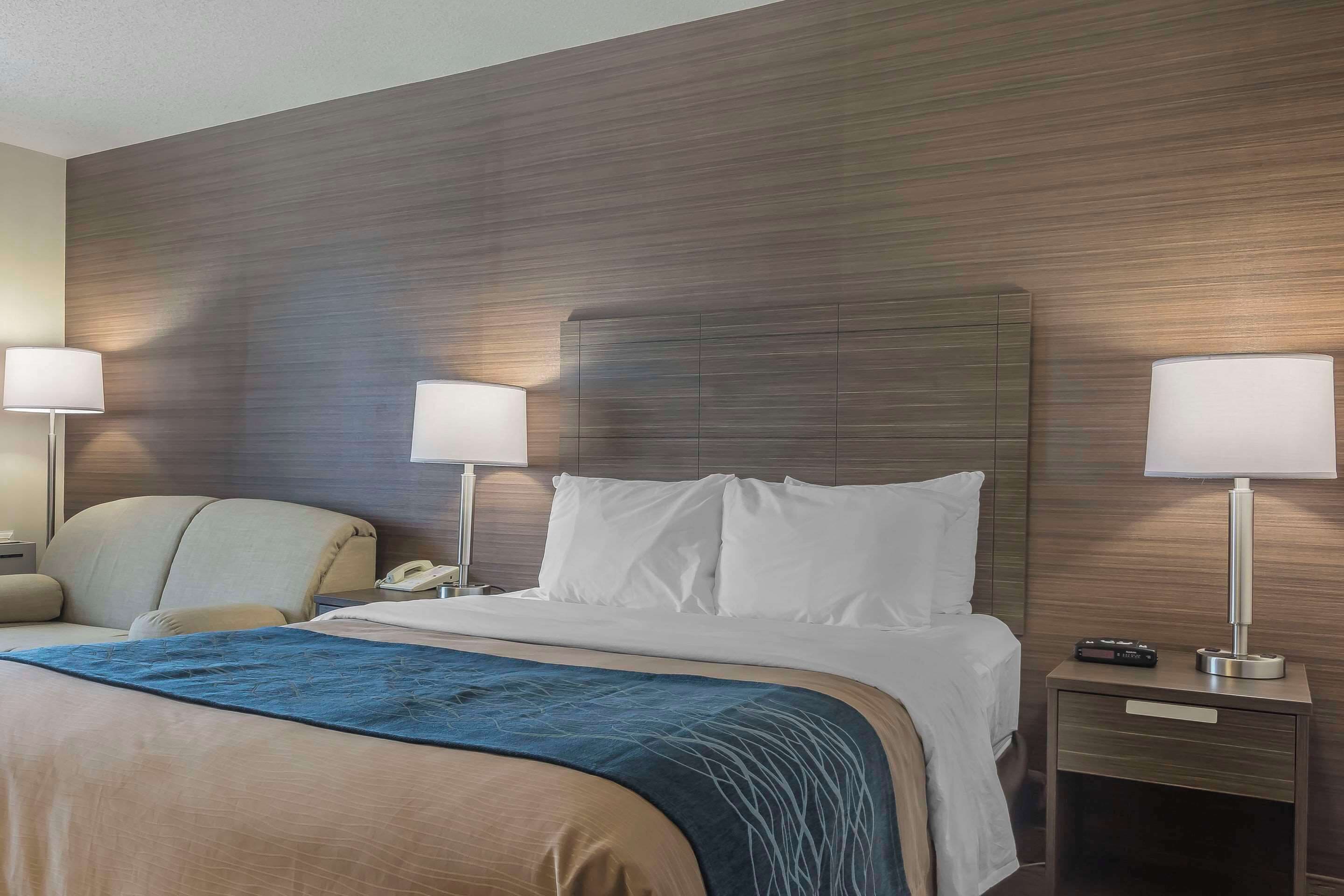 deluxe queen room with sofa bed, upper floor | premium bedding, pillow-top beds, desk, blackout curtains