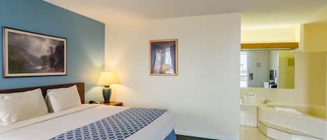 Individually furnished, desk, blackout drapes, iron/ironing board