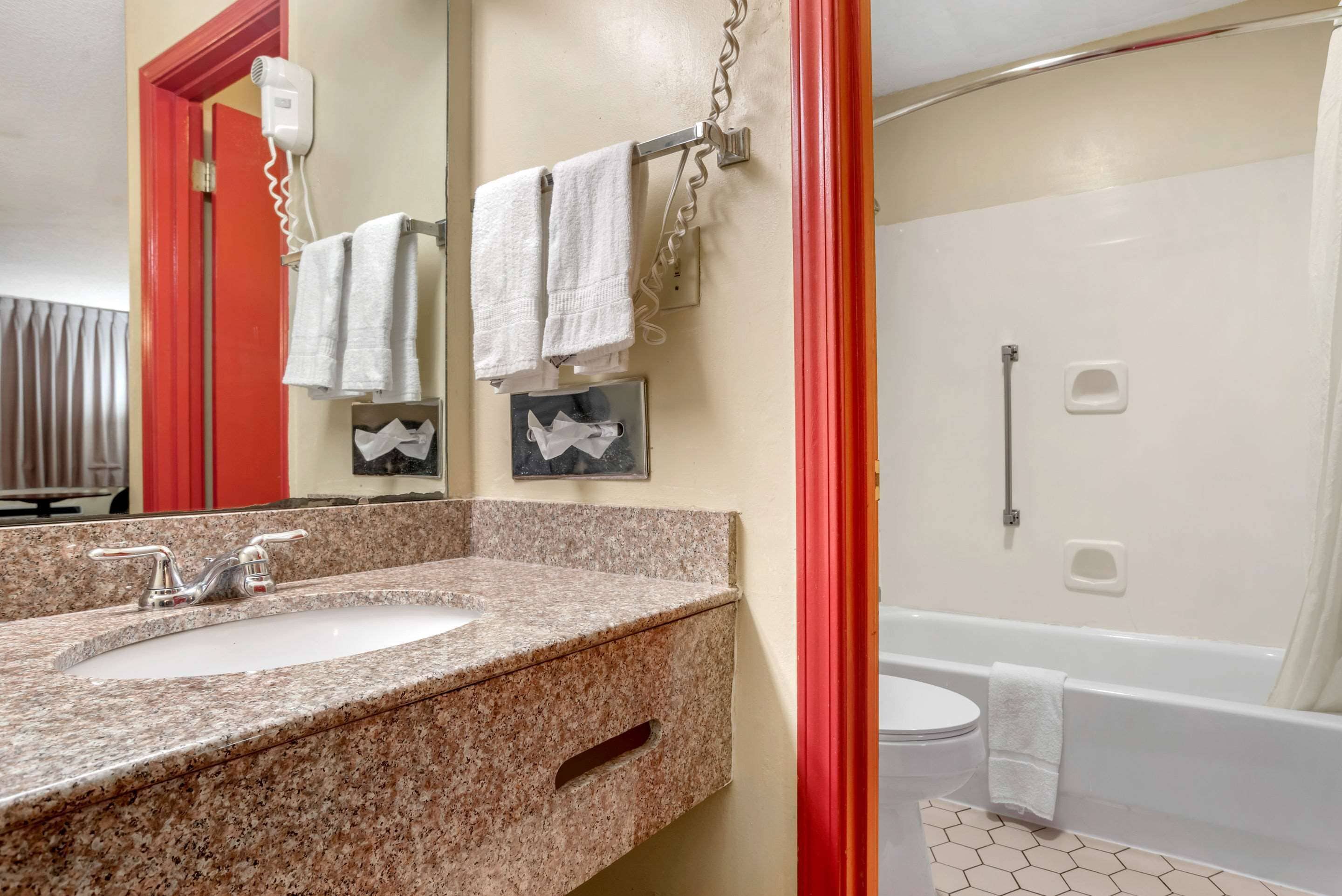 Free toiletries, hair dryer, towels