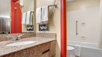 Free toiletries, hair dryer, towels