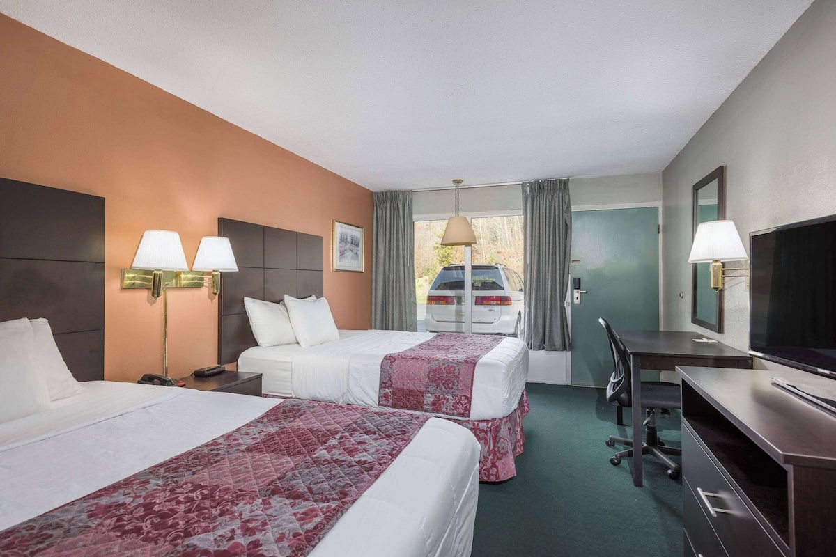 Room, 2 Queen Beds, Non Smoking | In-room safe, desk, iron/ironing board, free WiFi