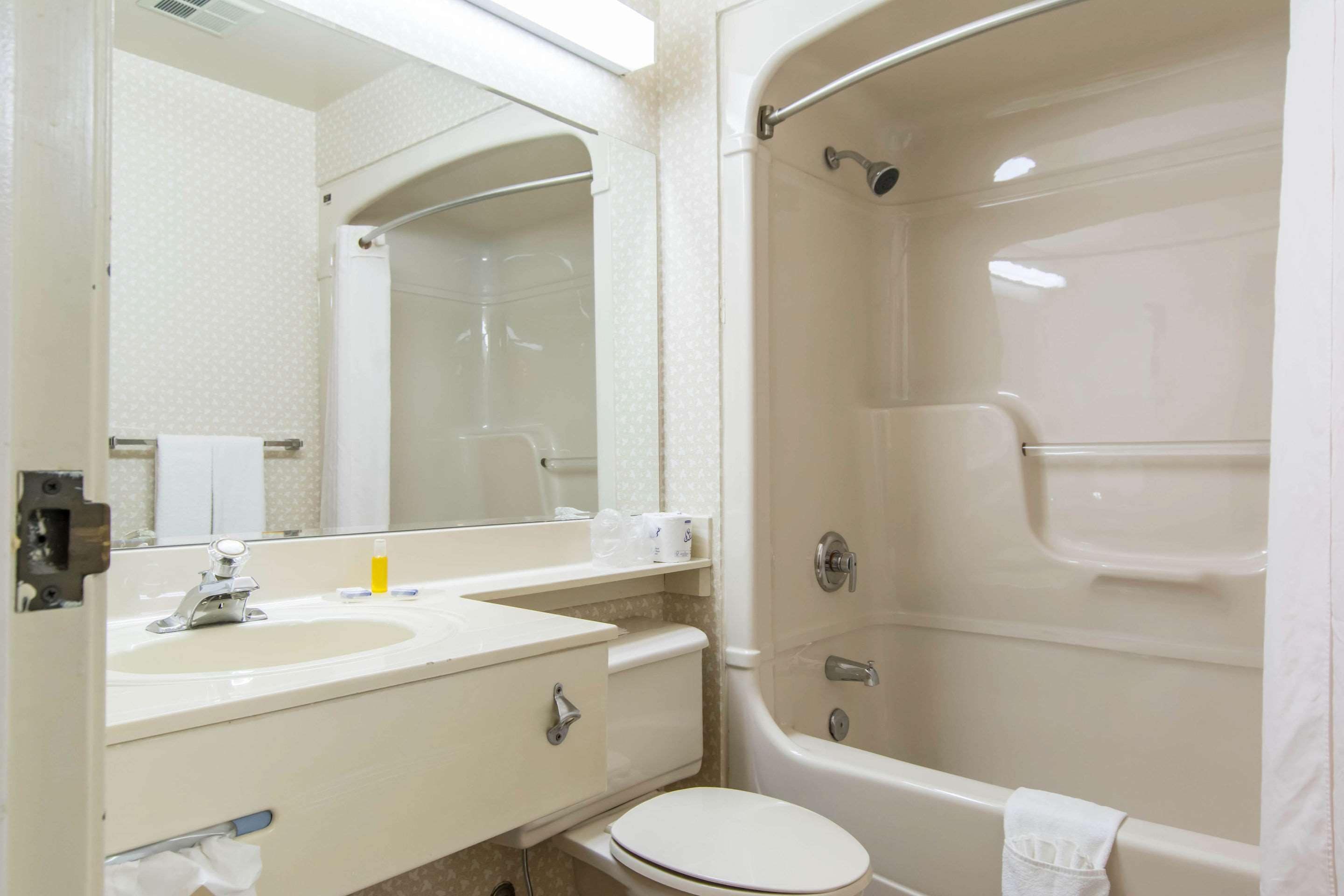 standard room, 1 queen bed with sofabed, second floor | bathroom | combined shower/bathtub, free toiletries, hair dryer, towels