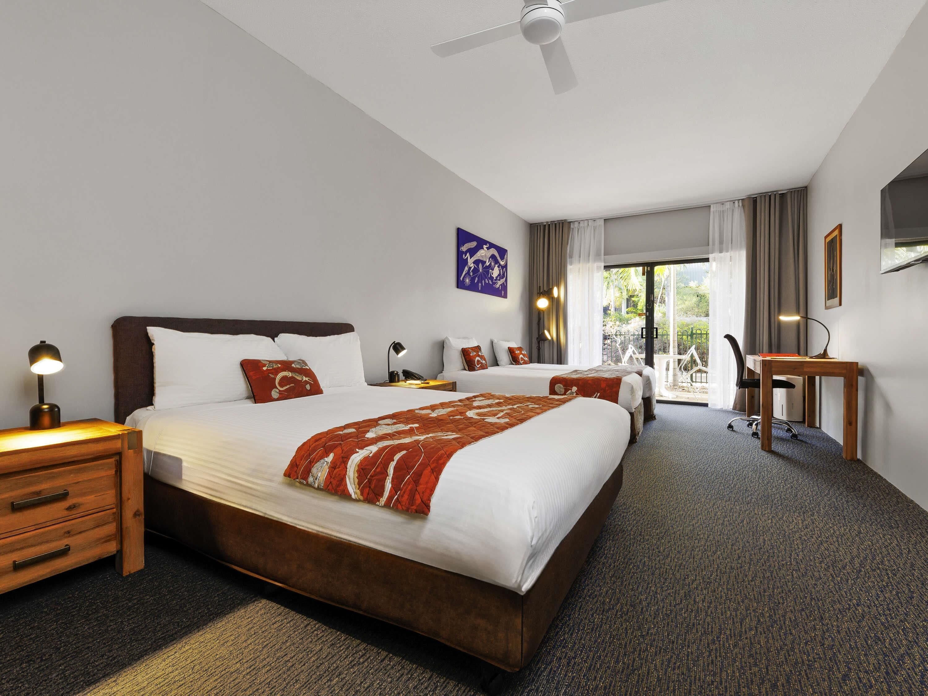 Family Room, Multiple Beds, Courtyard Area | In-room safe, desk, soundproofing, iron/ironing board