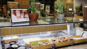 Daily buffet breakfast for a fee