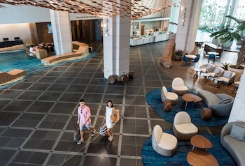 Hotel entrance and lobby at Prince Waikiki